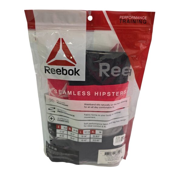 Reebok Performance Training Seamless 4-Pack Hipster Panties – Size Large NEW! - Picture 2 of 7